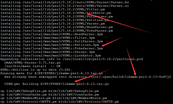Perl用cpan在linux上面安装模块313