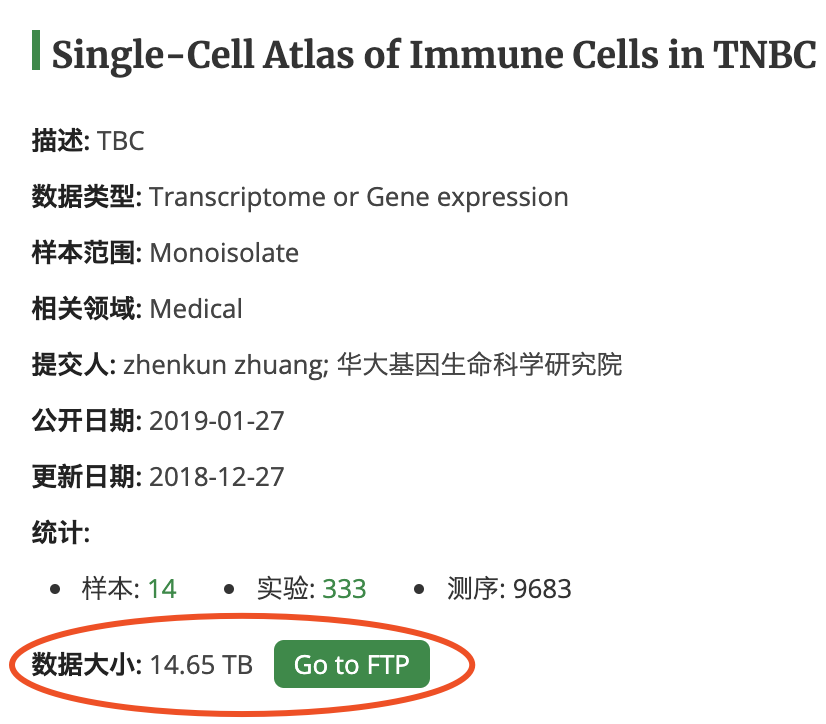 原始组学数据归档库